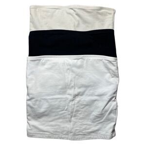 Old Navy Tube Top BUNDLE Black white and cream size medium